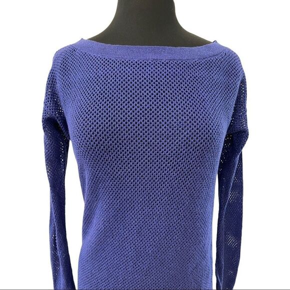 VS Moda International Open Knit Tunic Top Sz M - Picture 2 of 12